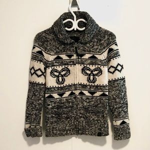 TNA - Sea to Sky Wool Zip-Up Sweater Jacket